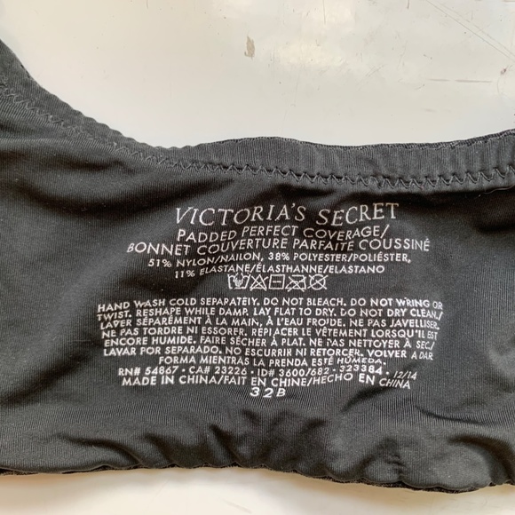 Black Victorias Secret Padded Bra - Picture 2 of 2